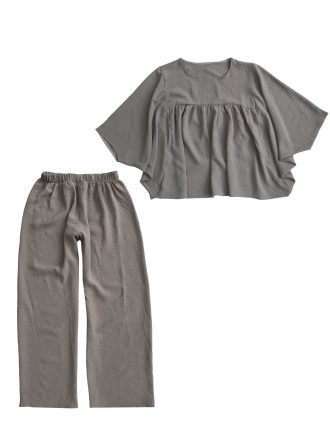 ست تونیک و شلوار دخترانه تویین مدل T-100-22